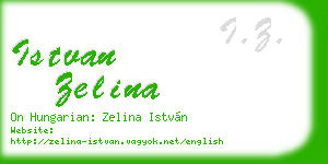 istvan zelina business card